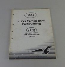 Teilekatalog OMC Johnson Outboards / Außenborder 75 PS Models Stand 1961