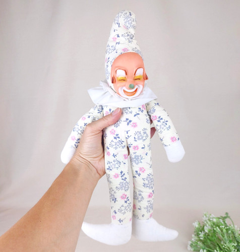 Vintage clown doll soft toy - soft,