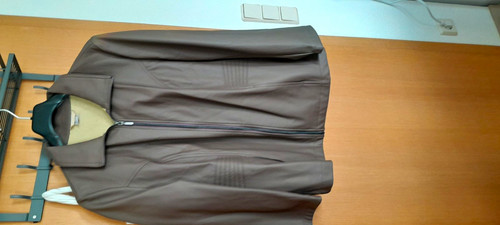 Damen lederjacke braun - braun, gr.