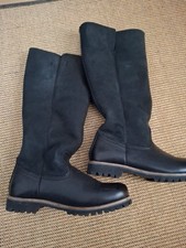 Lammfell leder stiefel boots - stiefel,