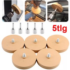 5tlg Folienradierer Aufkleber Entferner Radierscheibe Klebeentferner Ø 88 mm DHL