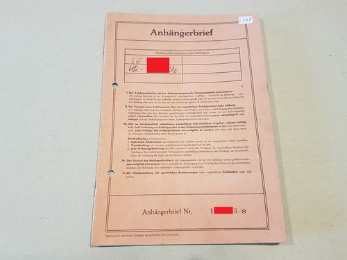 Fahrzeugbrief 1968 wohnwagen - fahrzeugbrief,
