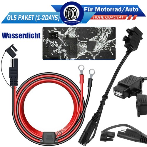 12v motorrad wasserdicht sae - 12v,