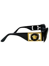 Gianni Versace Brille Vintage Mod. 421/B schwarz mit Medusa gold