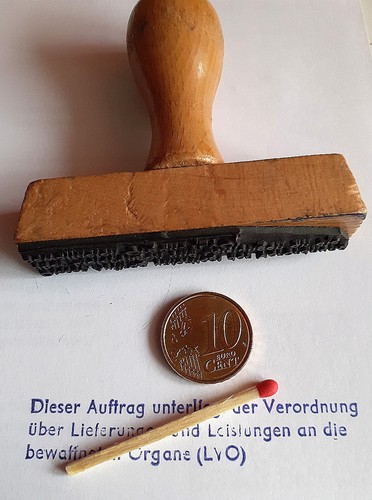 Alter ddr stempel - (s57),