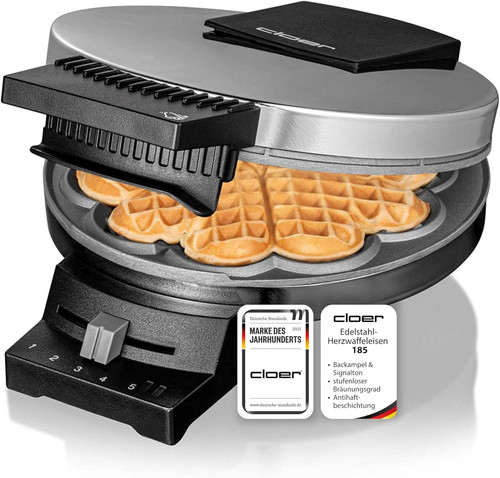 Cloer 185 waffeleisen - waffeleisen, 930w
