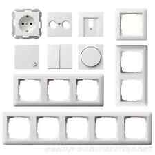 Gira Steckdose/Wippen/Schalter System55 reinweiß seidenMATT Rahmen Standard55