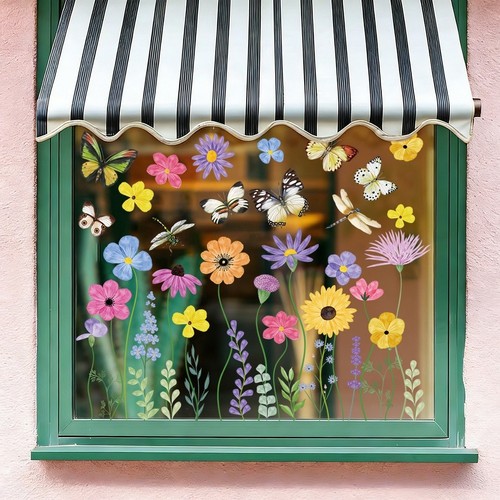 Frühling blumen abziehbilder - frühling,