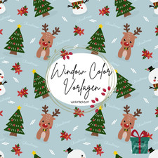 Window Color Vorlagen Winter-Motive: Weihnachten Winter Ausmalen | kindgerechte