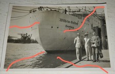 Altes Foto Schiff Wilhelm Gustloff Hafen Hamburg Dampfer KdF Boot 1930er 