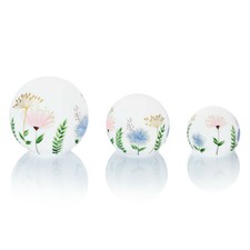 LED-Stimmungsleuchten Fleur 3er-Set 3 bis 15 cm Durchmesser Kugeln aus Glas