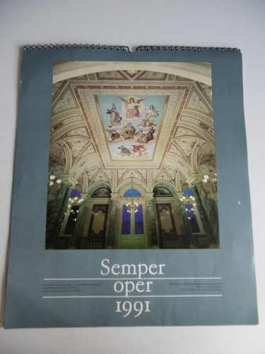 Kalender semper oper 1991 - semper,