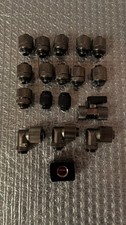 EK Water Blocks Fittings 10/16 - Set /Hahn/Winkel 90°