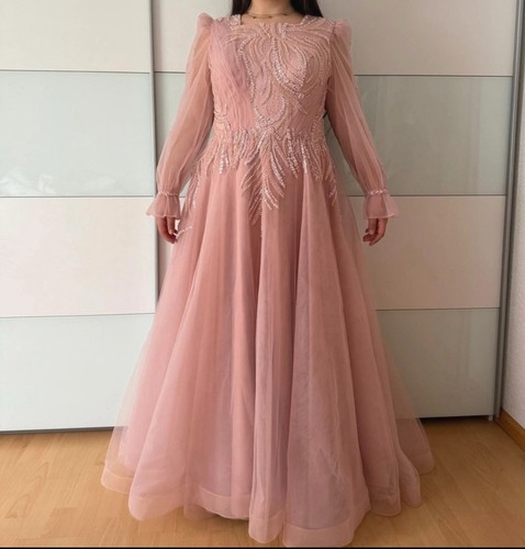 Damen abendkleid lang - lang, rosa
