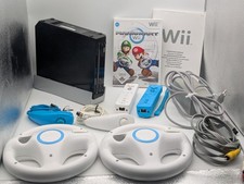 Nintendo Wii Konsole + Controller & Nunchucks + Mario Kart Komplettpaket 