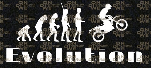 Aufkleber evolution enduro - "evolution, enduro"