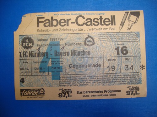 Ticket fc nürnberg - 1.,