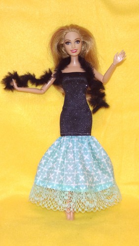 Barbie kleid glitzer - barbie,