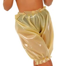 Clear Latex Shorts Plissiertes