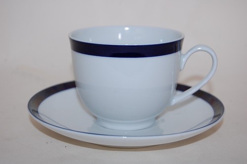 Kaffeetasse 2tlg echt kobalt - kaffeetasse,