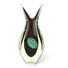 Murano Glas Vase Sommerso