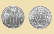 5 EURO Silber Gedenkmünze 3 Grazien Unabhängigkeit Toleranz .. San Marino 2003