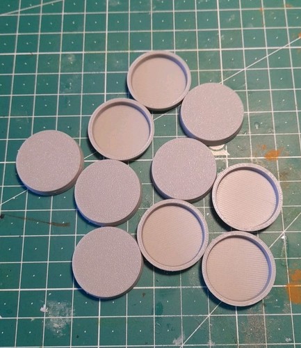 10stk 27mm base rund - 10stk,