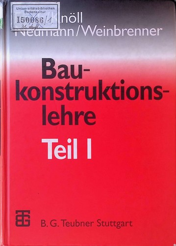 Baukonstruktionslehre teil 1 - teil,