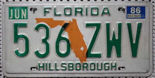 Florida nummernschild usa - florida,