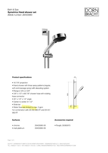 Dornbracht symetrics - dornbracht,