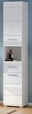 Badschrank Hochschrank weiß
