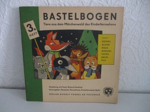 Seltener bastelbogen tiere - -,