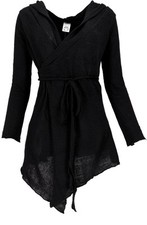 Pixi Wickel-Strickjacke - schwarz