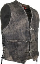 Used Look Lederweste Kutte