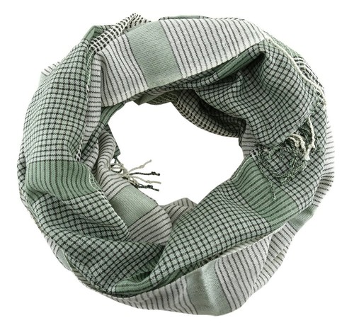 Schal grün schwarz beige - in,