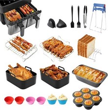 19Stk/Set für Ninja Dual AF300EU AF400EU Silikon Liner Airfryer Racks Zubehör 