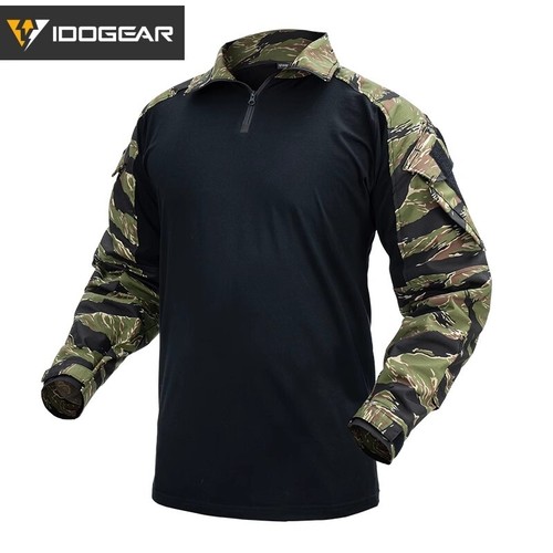Idogear army herren langarm - army,