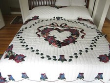 Original Amish Quilt, Tagesdecke, Bettüberwurf, Handarbeit, king-size 276 x 280 