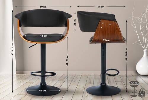 Barhocker vestal holzsitz - barhocker,