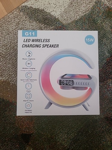 Led wireless charging speaker - led,