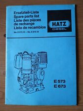 Hatz Diesel Motor E573/E673
