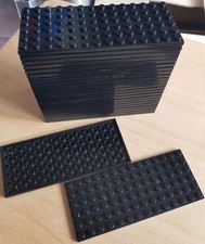 Klemmbaustein Grundplatte, Bauplatte, Basisplatte, 6 x 14 Noppen, schwarz (2)