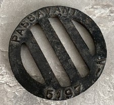 Passavant Rost Ø 10,2 cm ✨MINI Kanaldeckel Rarität ✨ ANTIK Schachtdeckel 5197-N