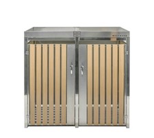 Mülltonnenbox mit Pflanzdach