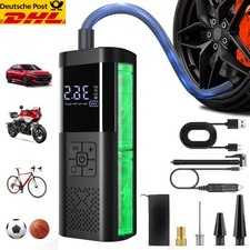 Mini LCD Elektrische Akku Luftpumpe Auto Reifen Druckluft Fahrrad Kompressor