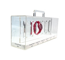 Madison Uhrenkoffer Uhrenbox Aufbewahrung für 6 Uhr Box transparent Uhrenkasten