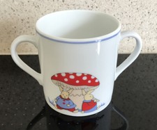 Kinder Porzellan Tasse mit zwei Henkeln französisch