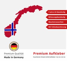 Norwegen Aufkleber Sticker