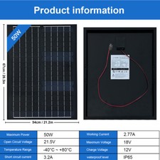 50 Watt Solarmodul Solarpanel