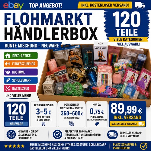 120 teile händlerbox neuware - 120,